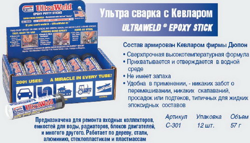 Холодная сварка с кевларом, 57 г