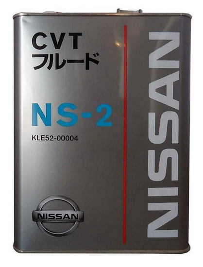 KLE52-00004 /EU NISSAN CVT FLUID NS-2 4л Жидкость трансмиссионная синтетическая для вариатора с 2006